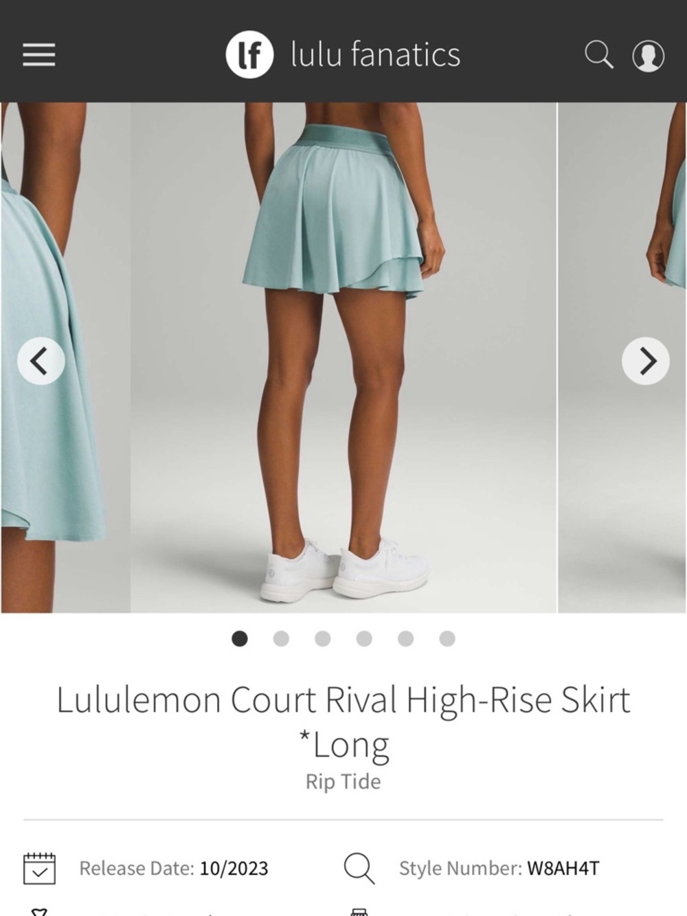 lululemon athletica High-Rise Circle Skirt in Rip Tide
